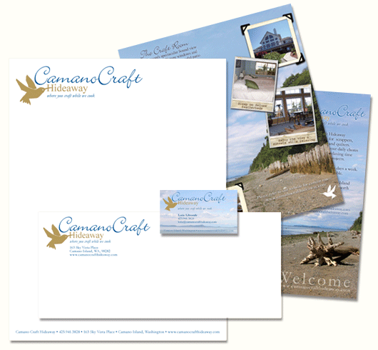 Camano Craft Hideaway Logo and Stationary